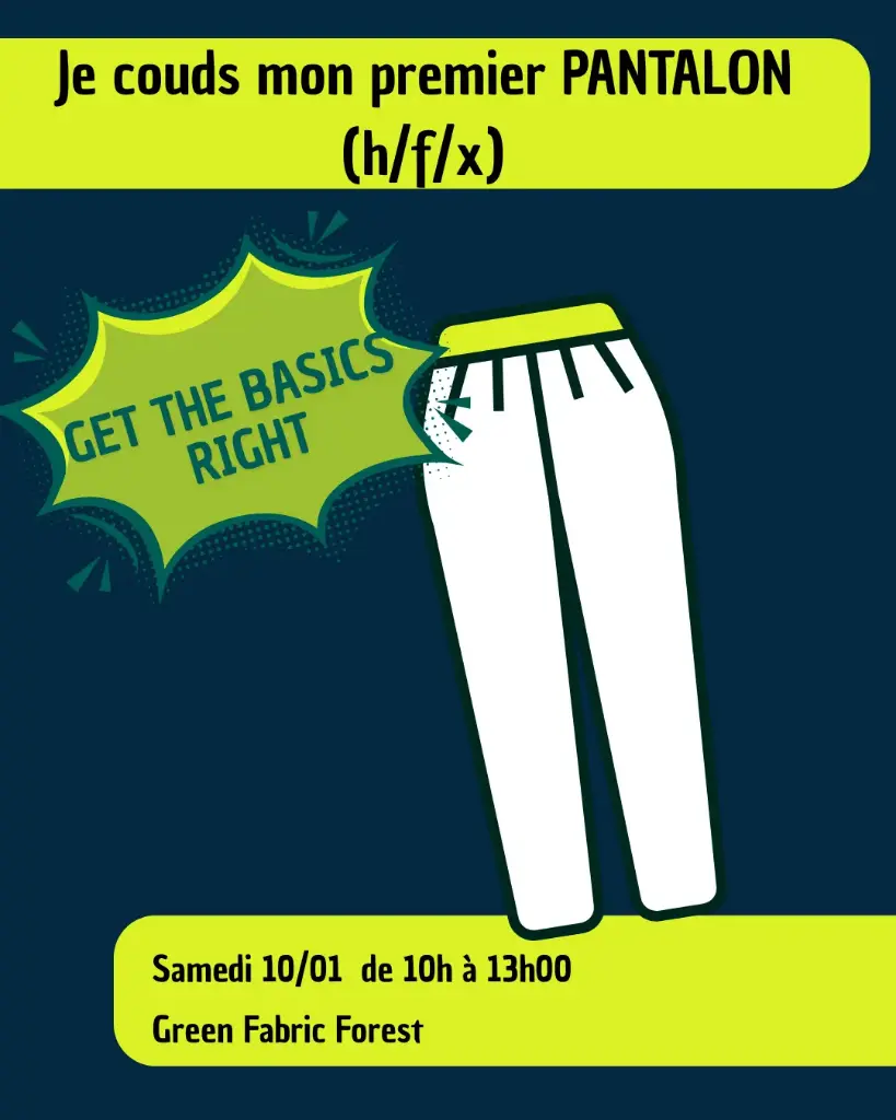 Je couds mon premier pantalon